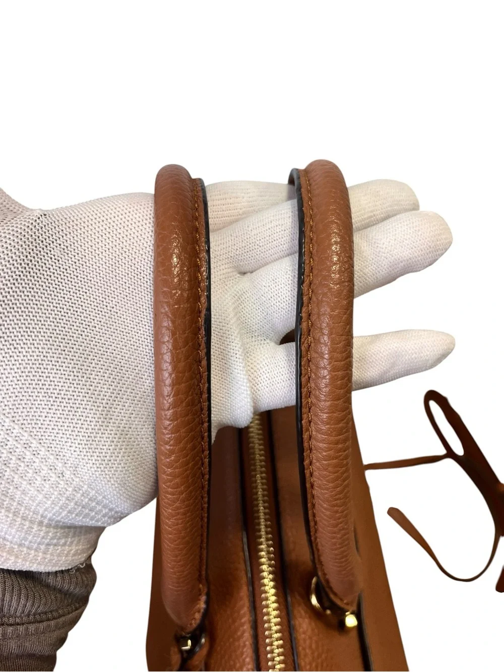 Michael Kors 35S8GLS3L Luggage Pebbled Leather Satchel Bag Wallet Set